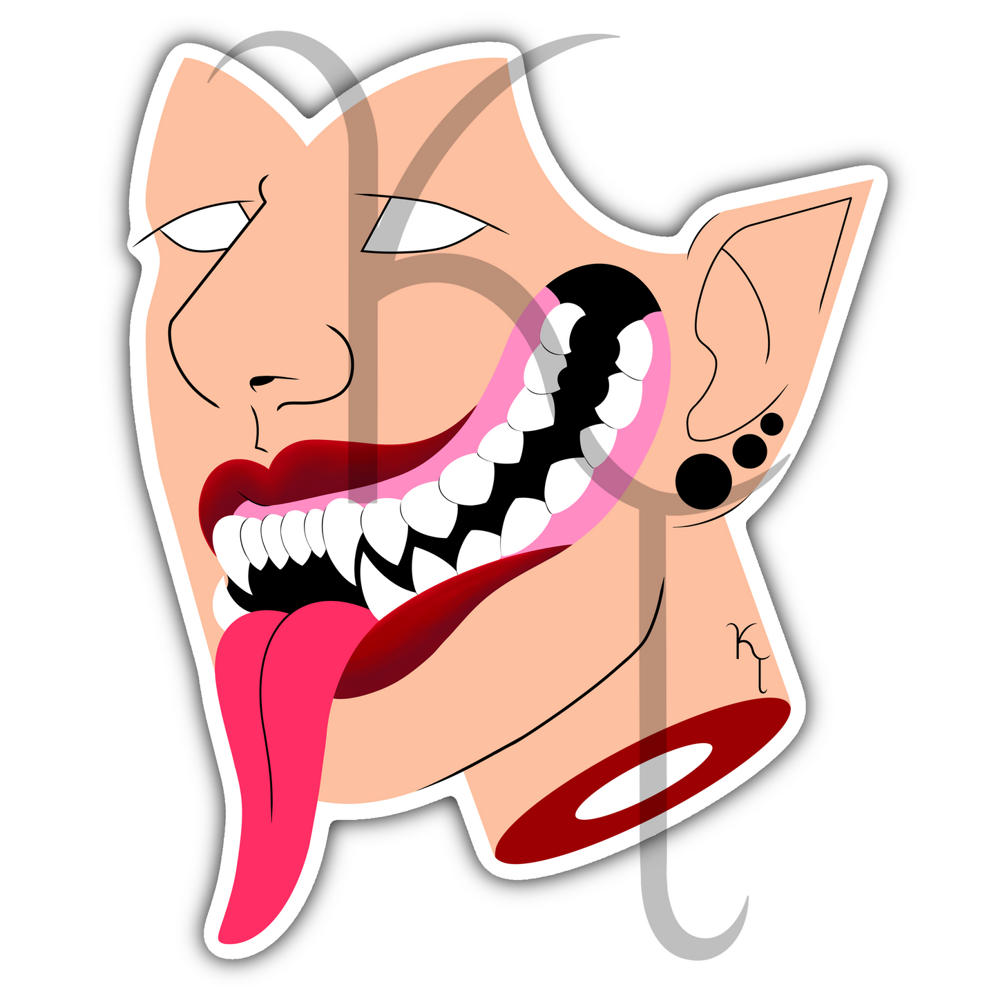 “Teeth” Sticker