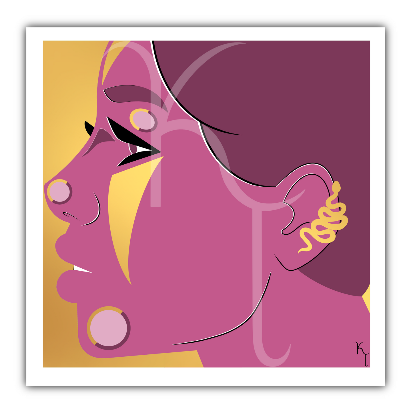 “Whisper” Foil Art Print