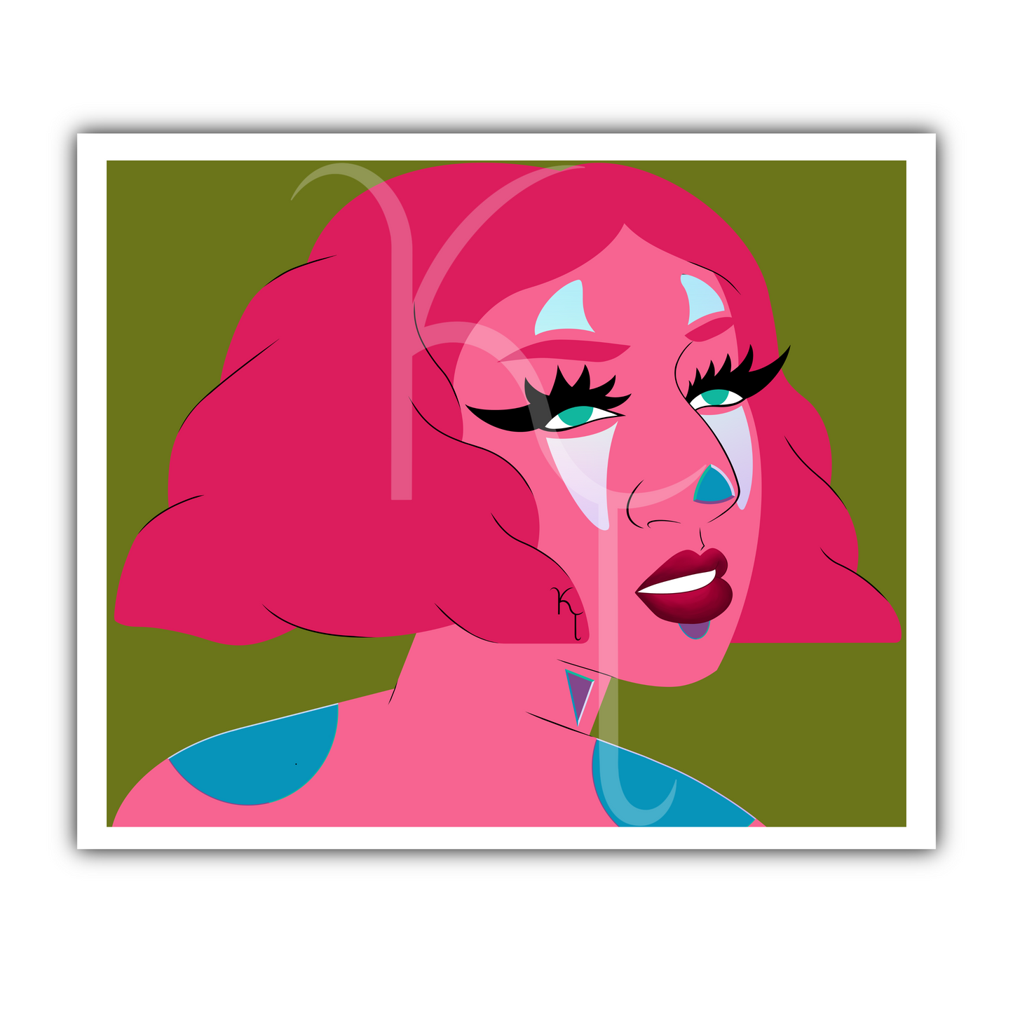 “Clown” Foil Art Print