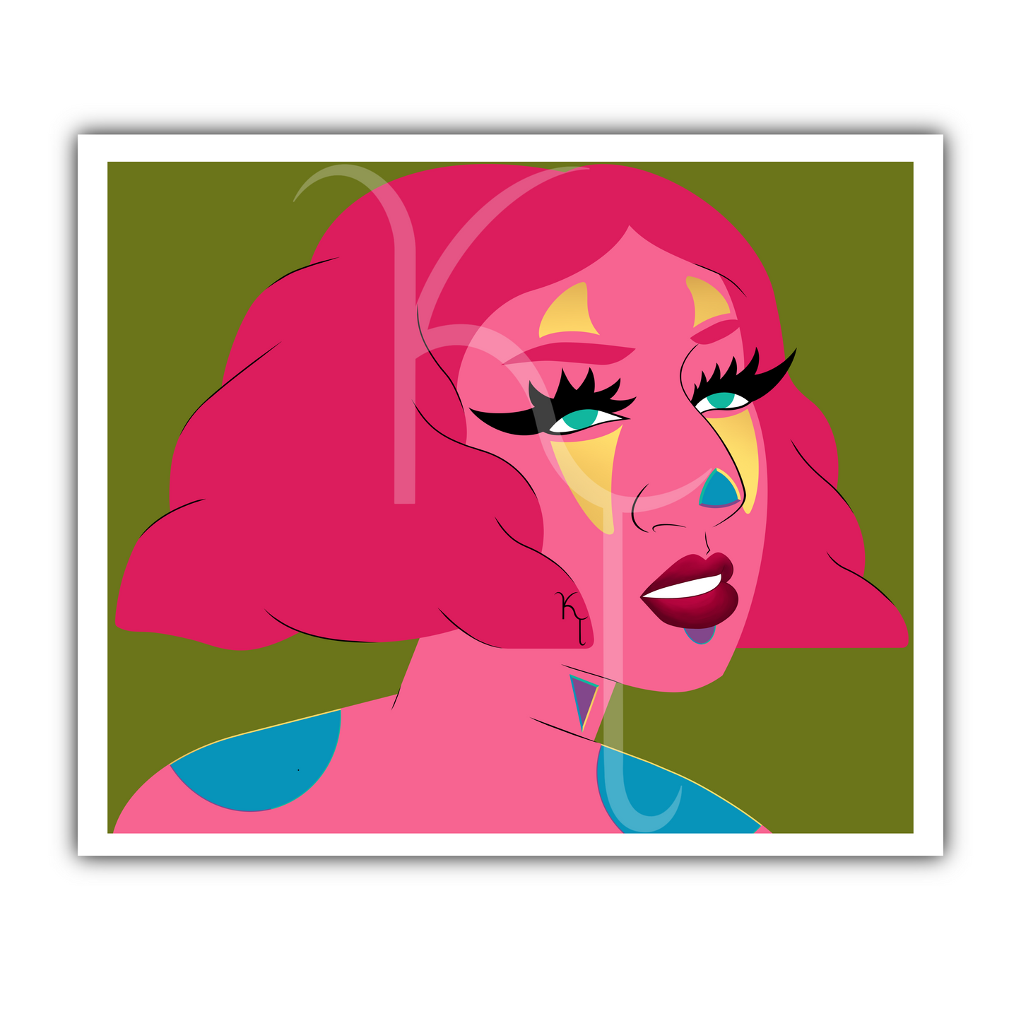 “Clown” Foil Art Print