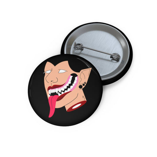 "Teeth" Pin Button