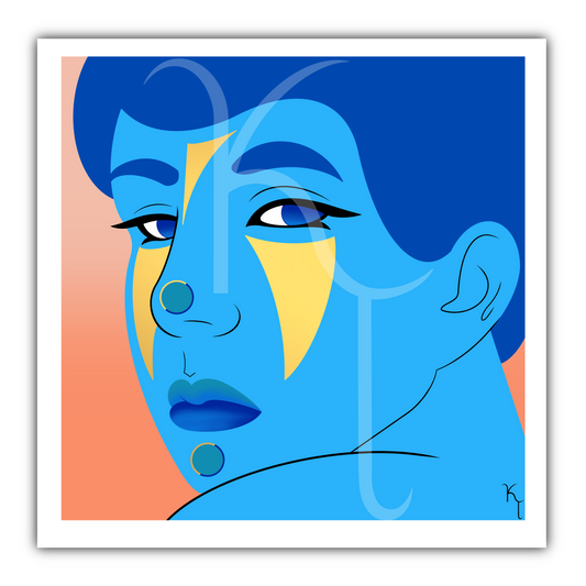 “Glance” Foil Art Print